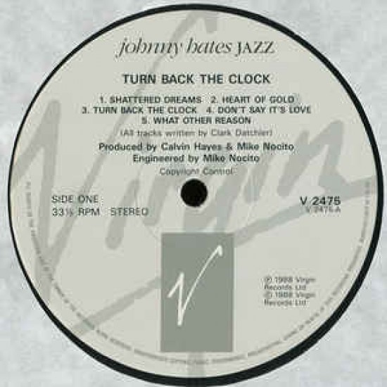 Johnny Hates Jazz Turn Back The Clock 1988 I Plak Sesi